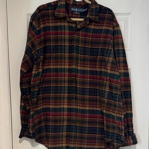 Ralph Lauren Men's Plaid Shirt in Rich Tones
